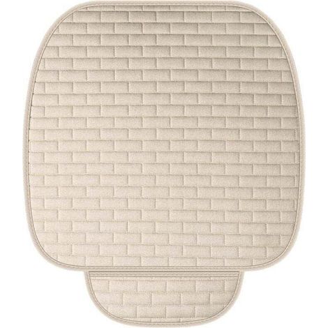 Cuscino per sedile auto, cuscino universale per sedile auto, cuscini morbidi per sedile anteriore, cuscino antiscivolo per sedile auto, coprisedile antigraffio (5251CM, bianco) -Crezuo