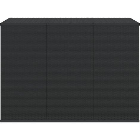 Maison Exclusive - Zahradní úložný box PE ratan 145 x 100 x 103 cm černý (1/5)