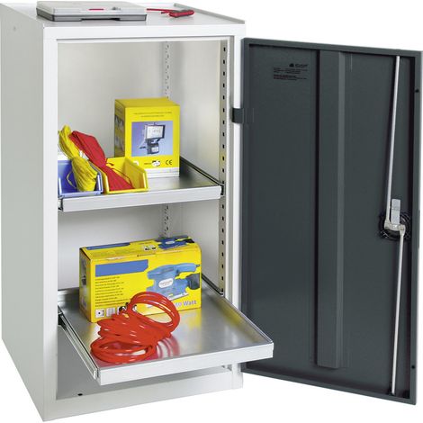 Stumpf Werkzeug- und Materialschrank Serie 3000 lichtgrau / anthrazitgrau + 2 Auszugsböden - 3001571