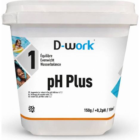 PH Plus pour Piscine 20 L - Correction PH Inférieur à 7.2 - D-Work