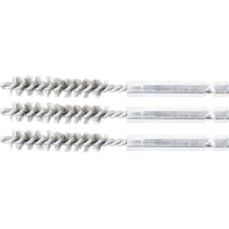 Spazzola in acciaio 9 mm 6,3 mm (1/4") 3 pz. (1/4)