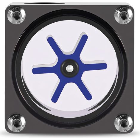 Indicateur de débit, filetage G1 / 4 6 Turbine Indicateur de débitmètre à 3 voies pour système de refroidissement par eau PC, observez la vitesse et les états de fonctionnement du débit d'eau, en POM (1/5)