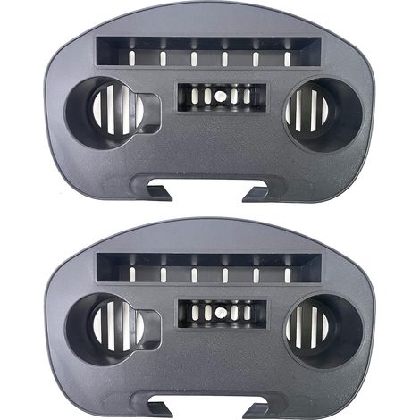 Set of 2 Cup Holders for Garden Lounger, Side Tray for Sun Lounger, Garden, Relaxing Chair – 38 x 24 x 6 cm (1/5)