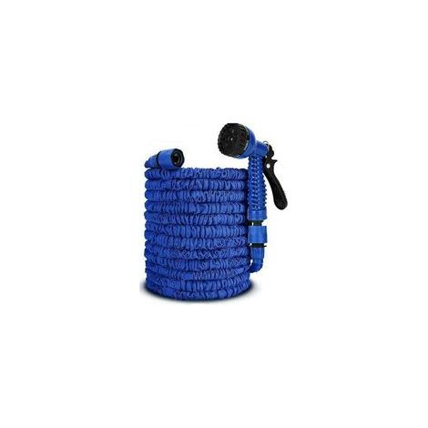 Lntyq Tuyau D’arrosage Extensible 60M/200FT Tuyau d'arrosage Flexible Tuyau Rétractable Raccords avec 7 Fonction Pistolet pour Irrigation et Nettoyage(60m) (1/5)