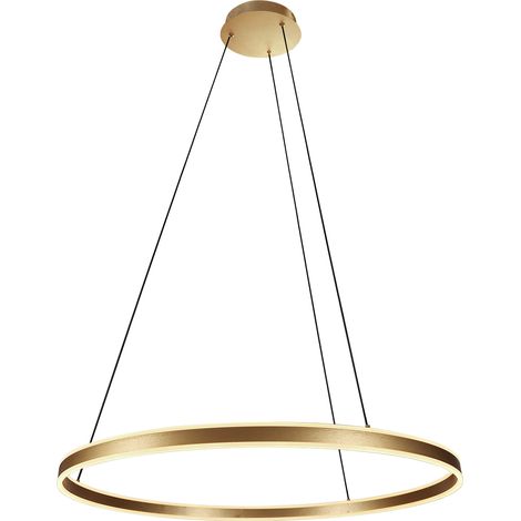 Steinhauer - lámpara colgante - Ringlux - dorado - metal - Ø 80cm