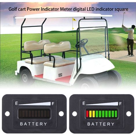 12V/24V LED-Digitalbatterieanzeige für Golfwagen A (1/4)