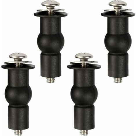 Universal Fixing Toilet Seat Fixing Hinges Rubber Dowel Toilet Lid Toilet Seat Fixed Screws Toilet Seat Hinges Nut Bolts Lid Repair Parts Toilet (1/4)
