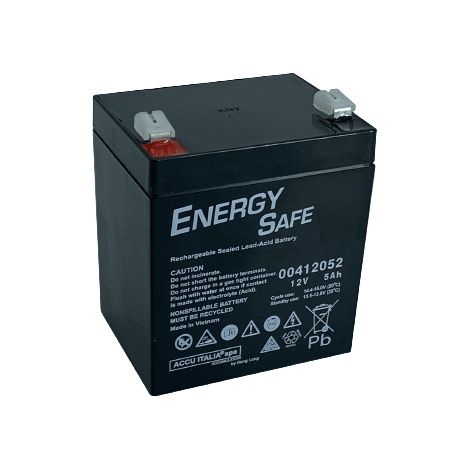 Batteria al Pb AGM VRLA serie Energy Safe 12V 5,0Ah C20 (F2)