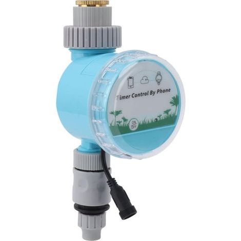 Minuterie D'arrosage WiFi pour Jardin, Robinet de Tuyau sans Fil Intelligente avec Télécommande APP de Réinitialisation Automatique Via WiFi ou Bluetooth