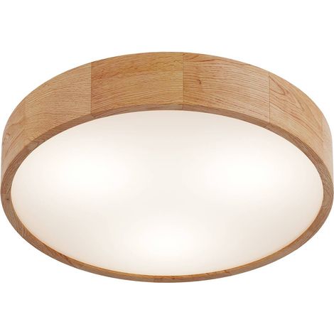 Lamkur Round Zylindrische Deckenleuchte Eiche, 3x E27 (1/5)