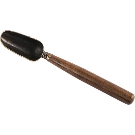Cucchiaino vintage per tè sfuso, cucchiaino in metallo con manico in legno, cucchiaio da caffè multifunzionale, cucchiaino, cucchiaio dosatore, cucchiaio, tè per uso domestico (1/5)