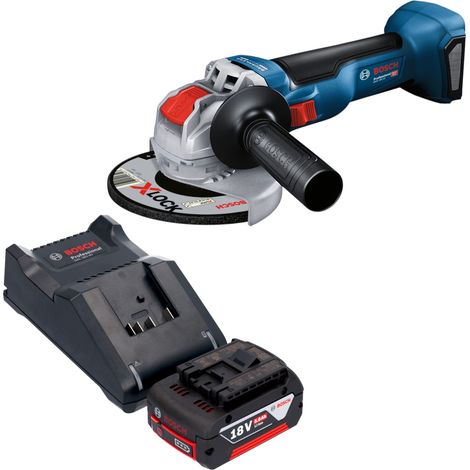 Bosch GWX 18V-10 Akku Winkelschleifer 18 V 125 mm Brushless + 1x Akku 5,0 Ah + Ladegerät