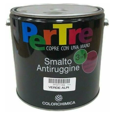 SMALTO Pertre ANTIRUGGINE DA 2,5 L - VERDE VAGONE