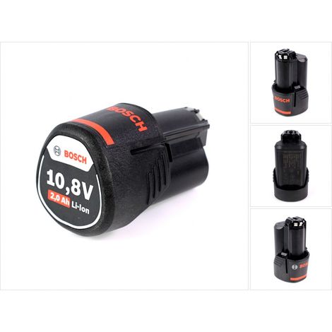 Bosch Professional – Batterie rechargeable Li-Ion 10,8 V 2,0 Ah – 2000 mAh – Poids léger 175 g – Compatible tous outils Bosch 10,8 V - 2607336879 (1/5)