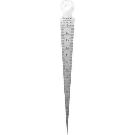 Jauge métrique à trou conique pour acier inoxydable, outil de mesure de trempe (1/5)
