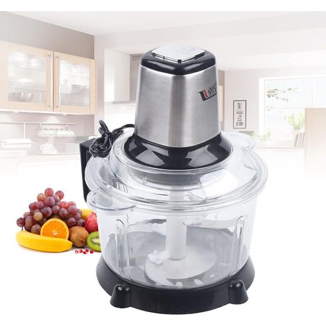 Zerkleinerer Universalzerkleinerer, 300W Elektrisch Multizerkleinerer, Fleischwolf mit 3 Klingen für Fleisch, Zwiebeln, Obst, Gemüse 5L (1/5)