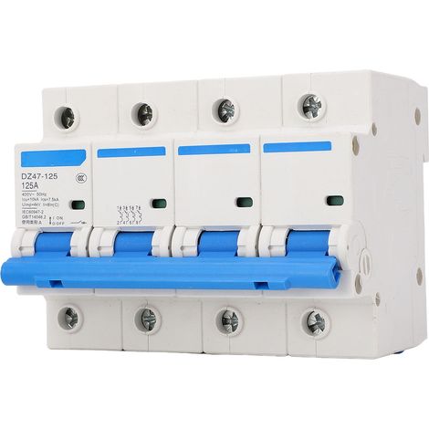 Disjoncteur Miniature 125A 4P 400V, interrupteur à Air PC, ignifuge, protection contre les surcharges, transfert manuel pour maison résidentielle