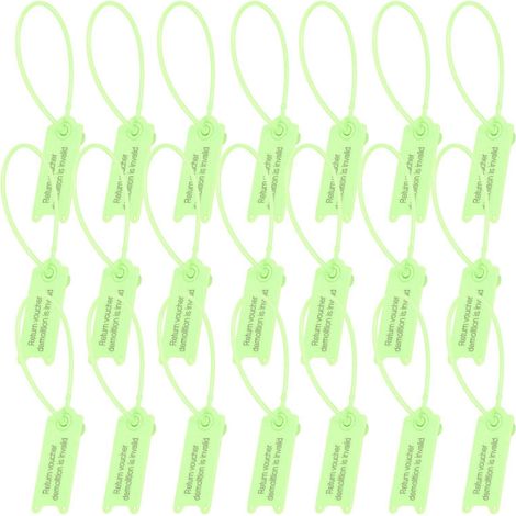 100 marqueurs pour attaches de câbles, attaches de câbles anti-contrefaçon, étiquettes de produit-19x2cm-Light Green (1/3)