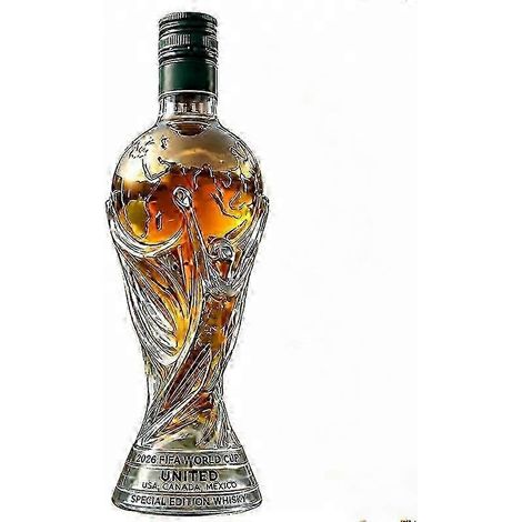 Carafe à whisky en verre avec bouchon motif ballon de football Élégante carafe pour fan de football idéale pour le bar à la maison ou le bureau Vert