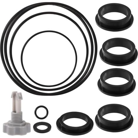 12pcs Rechange pour Filtre Sable Piscine Compatible avec Intex Pompe de Filtre à Sable Krystal Clear, Comprenant 1pcs Soupape de Décharge d'air 11pcs Joints Toriques pour Différentes Pièces-DOU