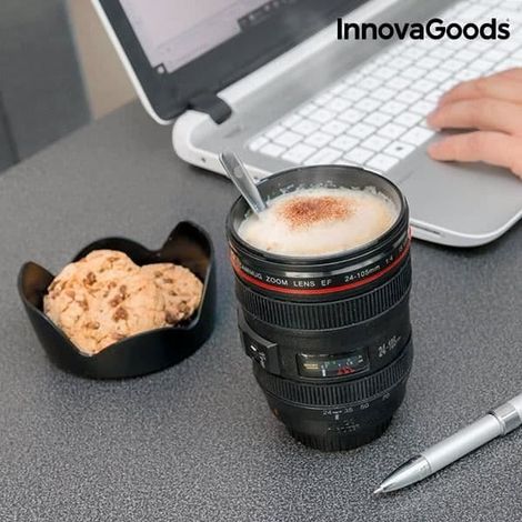Mug de voyage - EUROWEB - Mug multifonction avec couvercle - 400 ml - Design moderne - ABS (1/4)