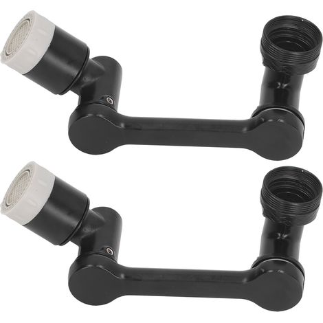 Set aus 2 drehbaren 1080°-Armaturenverlängerungen mit Roboterarm für Küche und Bad, Gesichts- und Augenreinigung (1/5)