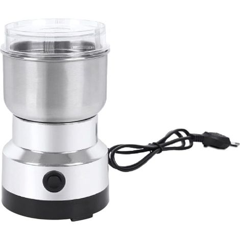 Macinacaffè, macinaspezie, macinacaffè elettrico per chicchi di caffè da 150 W, mini macinacaffè domestico, macinacaffè multifunzione per erbe aromatiche, cereali, noci, condimenti per chicchi di caff