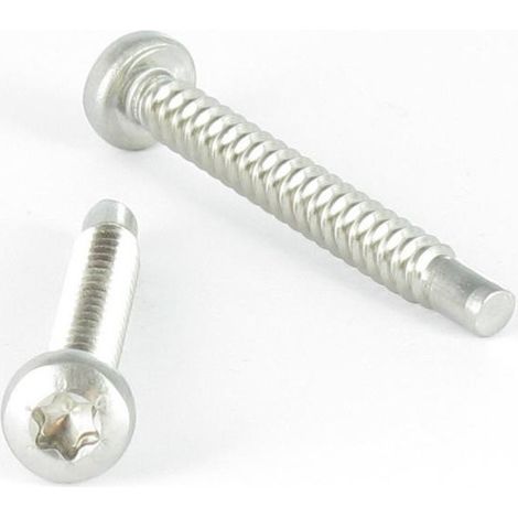 Vis tôle tête cylindrique bombée large 4.2X35 Inox A2 TORX T20 Bout pilote-1 pièce