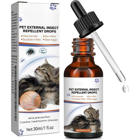 30ml Produit Anti-tiques pour Chiens, Suffisant pour Toute la Saison (1/5)
