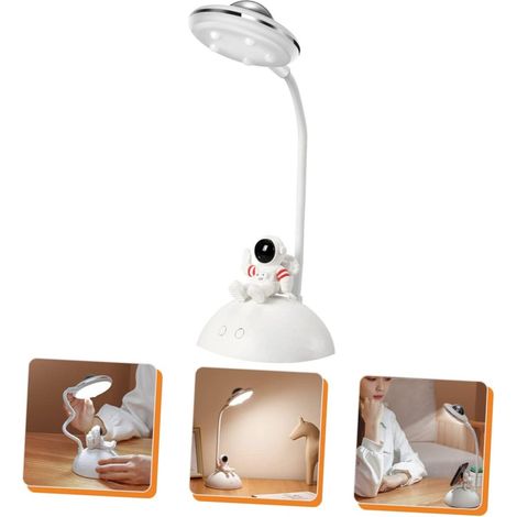 Lampada da tavolo a LED con proiezione luminosa, per creare un'atmosfera suggestiva e con supporto per cellulare, ideale per la camera da letto luce notturna multifunzionale con funzione di regolazion (1/3)