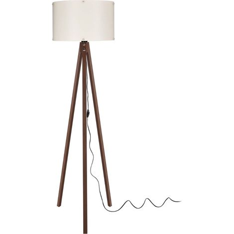 Stehlampe 36x136 cm Nussbaum Creme (1/3)