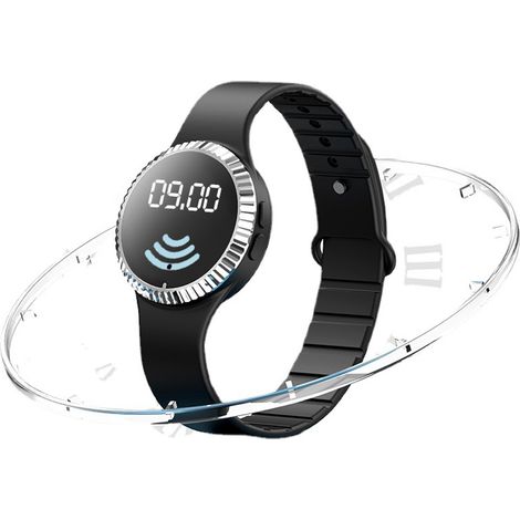 Bracelet anti-moustique ultrasonique électronique, répulsif à insectes pour enfants et adultes, bande de protection contre les moustiques. (1/5)