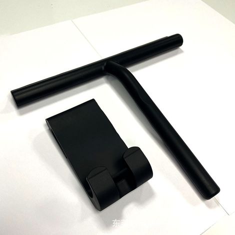 Escobilla de silicona negra para ducha (para cristales), 1 unidad (1/5)