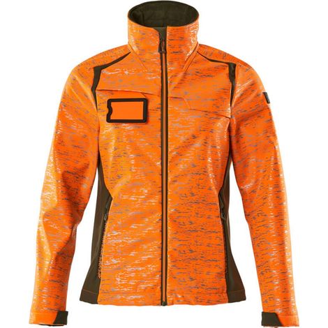 Mascot MASCOT ACCELERATE SAFE Damen Softshelljacke 19212-291 Gr. 5XL hi-vis orange/moosgrün (1/5)
