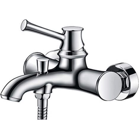 Robinet Mitigeur de Baignoire Mural Rétro - Chromé - Allure (1/5)