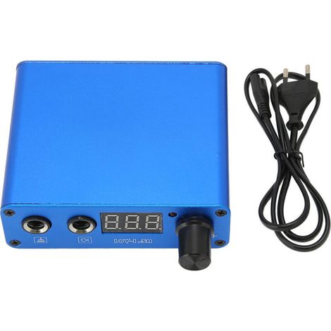 Adjustable USB Power Supply for Tattoo Machine with LED Digital Display, 100-230V, EU Plug (1/5)