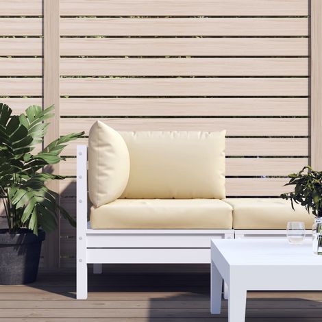 Lot de 3 Coussins de palette,Coussins Siège Dossier de Chaise beige tissu oxford -AD52319 (1/5)