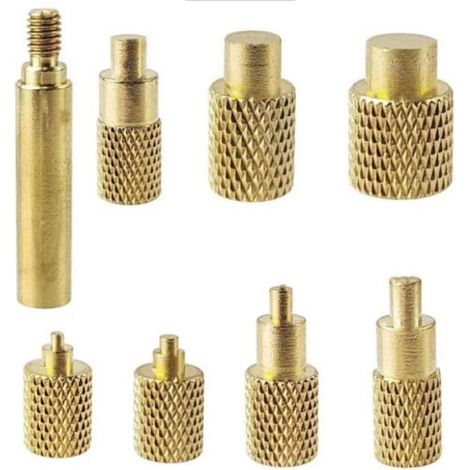 Set mit 8 Lötspitzen für Gewindeeinsätze M2, M2,5, M3, M4, M5, M6 und M8, Gewindeeinsatzspitzen für 3D-Druckerkomponenten aus Kunststoff und DIY-Projekte (1/4)