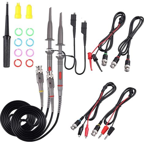 Oszilloskop Sonde Kit 10: 1 und 1: 1 Umschaltbarer Hochpräziser Scope Oscilloscope Clip Probes (1/5)