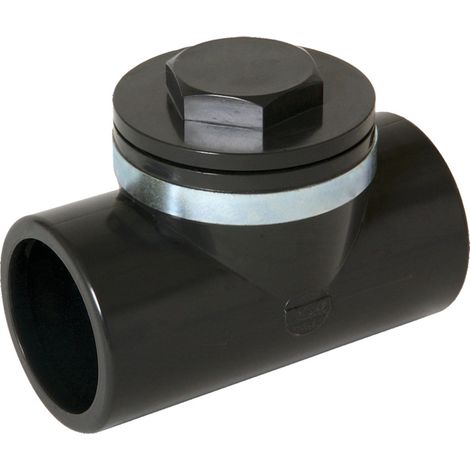 Clapet anti-retour NICOLL CARH PVC 90° D40 Noir