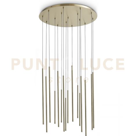 LOOK DROP LED SMD OSRAM SOSPENSIONE 31W On-Off 3100 lm 3000 K OTTONE D.65CM