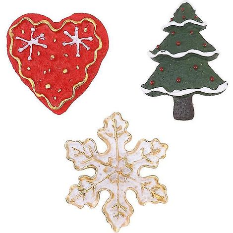 3er-Pack Weihnachts-Kühlschrankmagnete