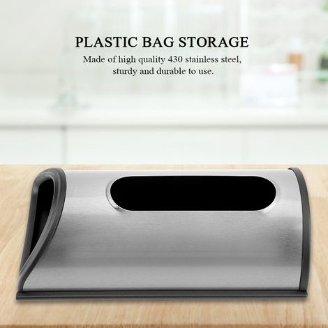 Aufbewahrungsspender für Plastikbeutel aus Edelstahl für die Küche (1/5)