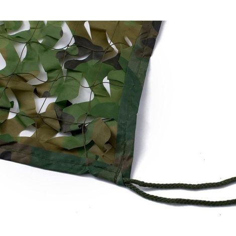 Filet De Camouflage Brise-Vue Ombrage 300x200cm, Polyester Renforcé, Vert, Pour Camping Jardin Terrasse (1/3)