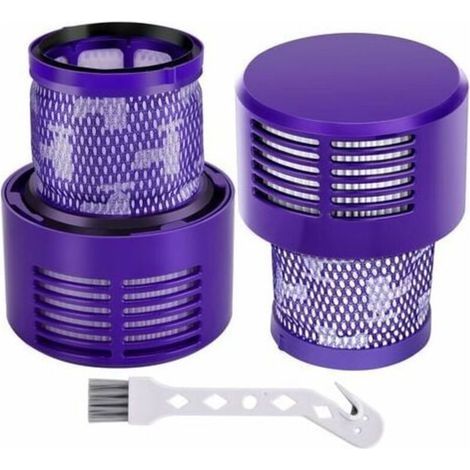 Filtre pour Dyson V10 SV12, 2 Filtres de Remplacement pour Aspirateur Dyson V10 SV12 Cyclone Séries, V10 Absolute Animal Motorhead Total Clean SV12 Accessoire Sans Fil DY-969082-01 (1/4)