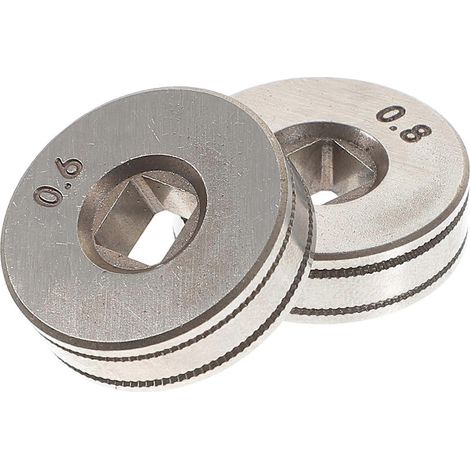 galets d'entraînement pour dévidoir de fil de soudage 06/08-2.4X2.4X0.7CM-Silver (1/3)