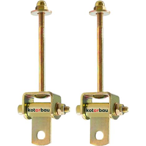 KOTARBAU® Lot de 2 Crochet Balancoire Extérieur - Acier Galvanisé - ⌀9x215mm - Or - Accroche Balançoire - avec Roulement - pour Sac de Boxe - pour Fauteuil Suspendu (1/5)