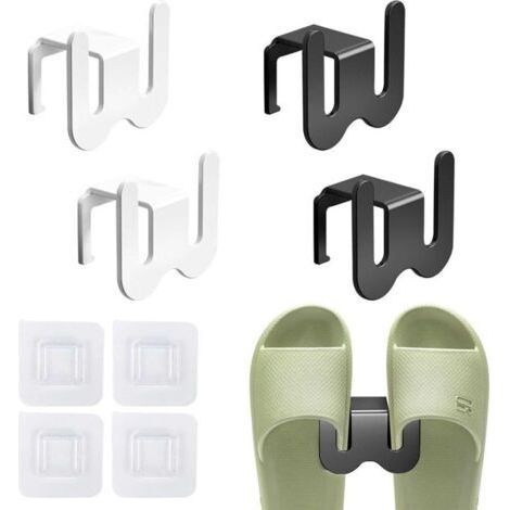 4 Pack Shoe Rack Wall Mounted, Shoe Rack, Shoe Rack, Hanging Shoe Rack, Hanging Shoe Organizer, Space Saving, Shoe Rack (1/5)