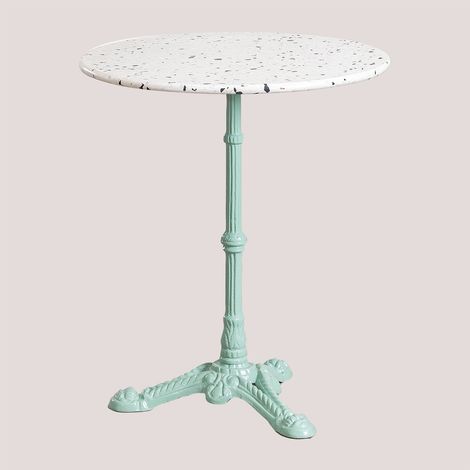 Mesa de Bar Redonda en Terrazo (Ø60 cm) Volutto SKLUM              (1/5)