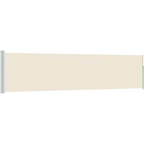 Tenda da Sole Tenda Laterale Retrattile per Patio 120x500 cm Crema (1/5)